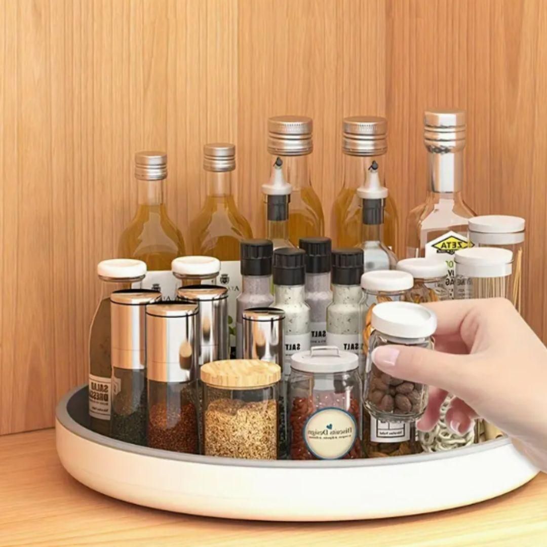 Round Countertop Storage for Bottles & Jars