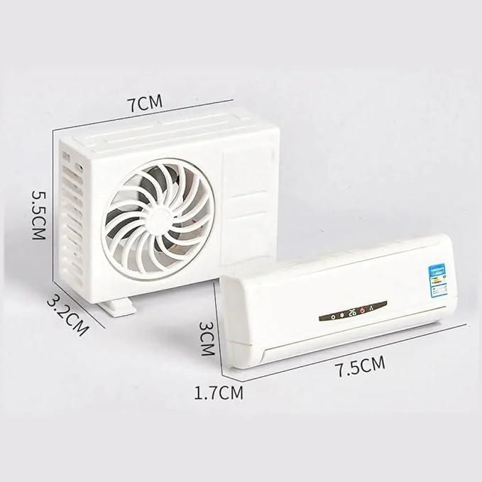 Gift For Brother -  Miniature AC design Solar-Powered Car Air freshener Diffuser